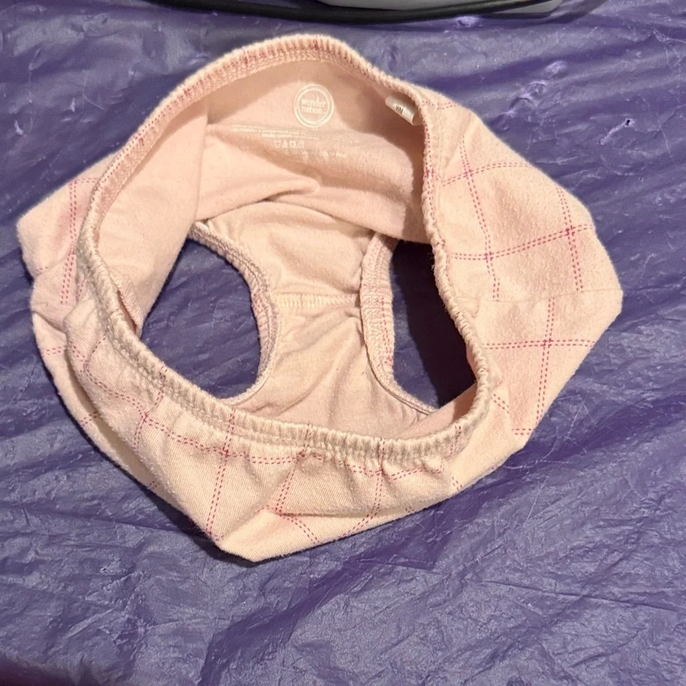 Wonder Nation Pink Grid Diaper Cover 🌸